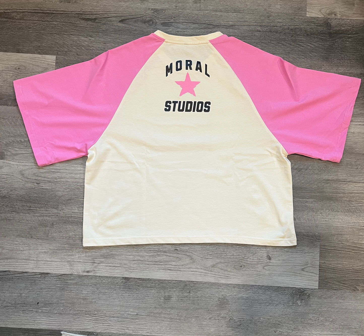 Moral Baseball T Shirt (Pink)